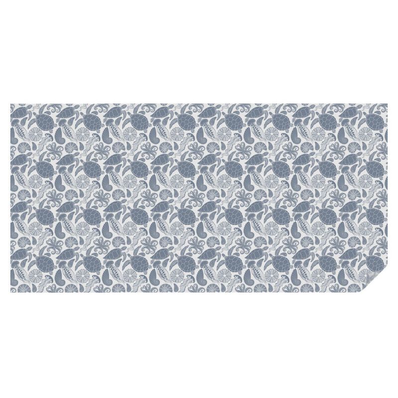 Folia Mrożona Witraż Tulup 200x100 cm Naklejka Maskująca Szybę Morska fauna na powtarzalnym wzorze 1 rol.