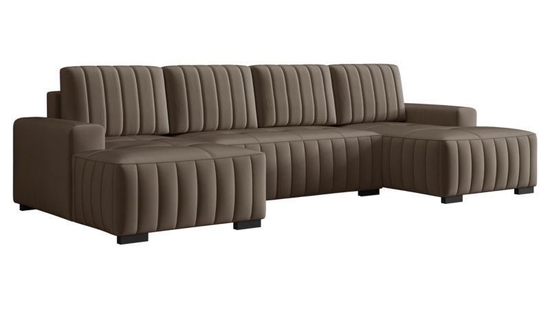 Narożnik z funkcją spania MIRJAN 24 Hugo U kawowy 1 szt.