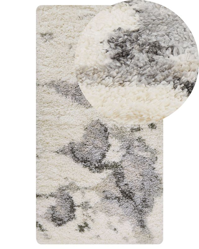 Dywan shaggy 80 x 150 cm biało-szary Sevan 1 szt.