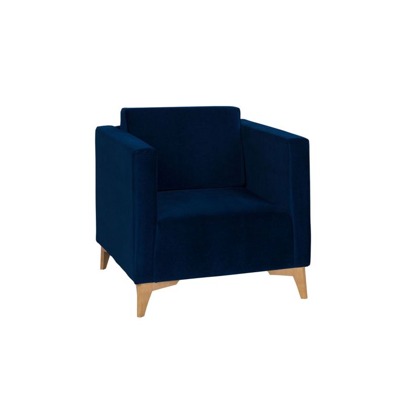 Fotel MIRJAN 24 Szafir granatowy + dąb 1 szt.