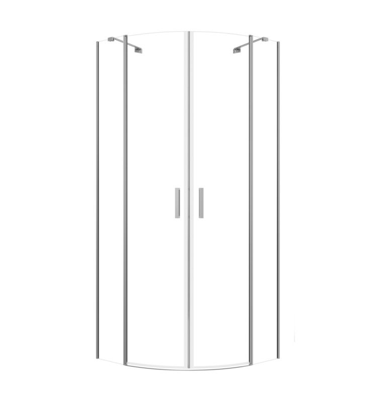 Kabina prysznicowa SEVANTE 80x80 półokrągła uchylna FONTANA chrom 1 szt.