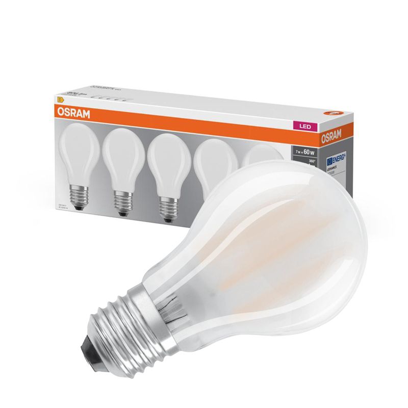 Żarówka LED Osram A60 E27 6.5W 806lm 4000K 300st 5 szt.
