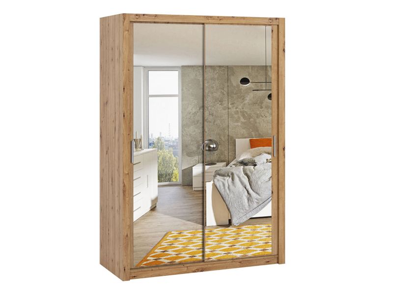 Szafa przesuwna z lustrem MIRJAN 24 Bono SZ150 dąb artisan 1 szt.