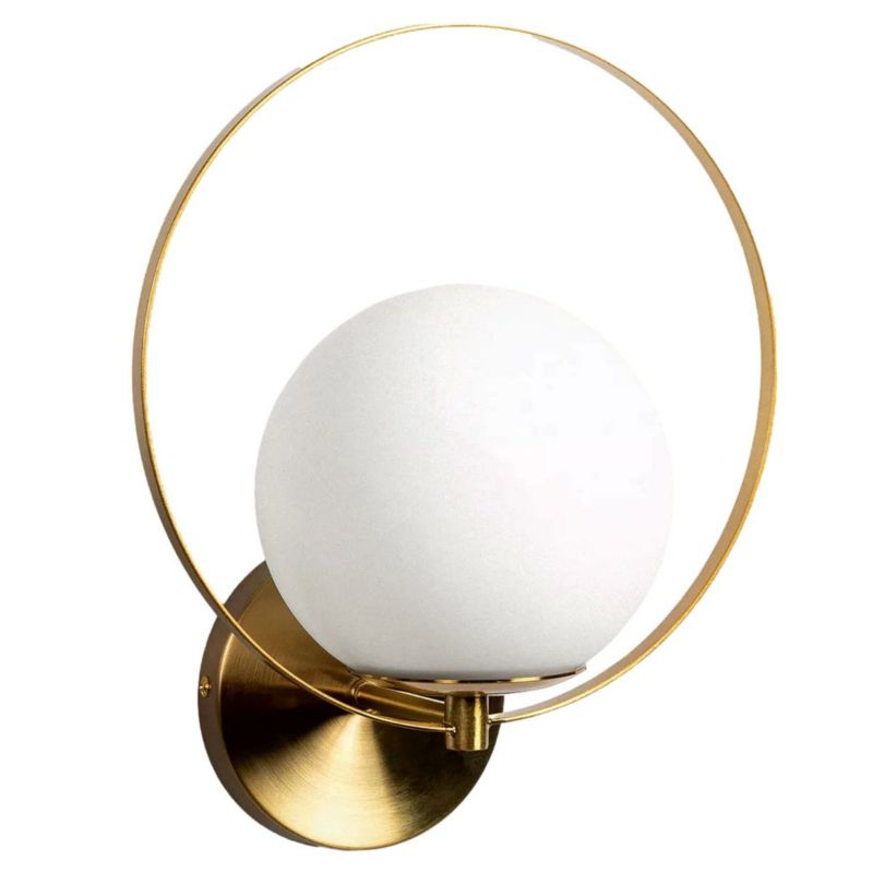 Kinkiet ścienny Abruzzo Florencia złoto-biały 1 x E27 x IP44 wym: 31 x 25 x 20 cm - 1 szt.