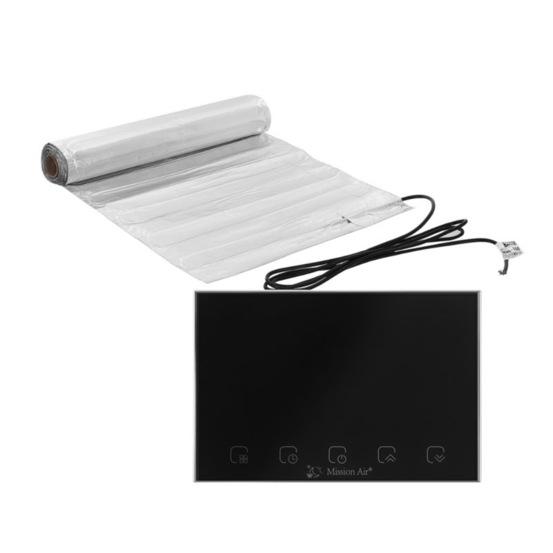 Zestaw mat grzewczych pod panele Mission Air MAL-160 1m² + Gemini Czarny 1szt