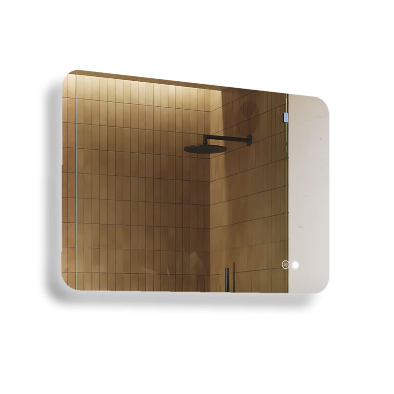 Lustro łazienkowe Artforma 100x70cm zaokrąglone LED Dual włącznik mata grzewcza ZOA142 1szt.