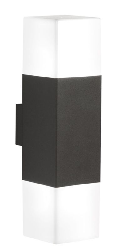 Kinkiet ścienny zewnętrzny Trio Hudson antracytowo-biały 2 x E14 x IP44 wym: 33 x 8,5 x 8,5 cm - 1 szt.