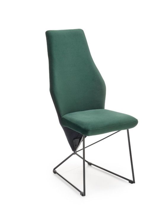 Krzesło Halmar K485 VELVET ciemnozielone 1 szt