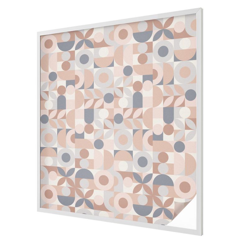 Folia Na Okno Wallfluent 100x116 cm Chroni Prywatność i Zapewnia Dyskrecję Geometryczne kształty harmonia kolorów 1 rol.