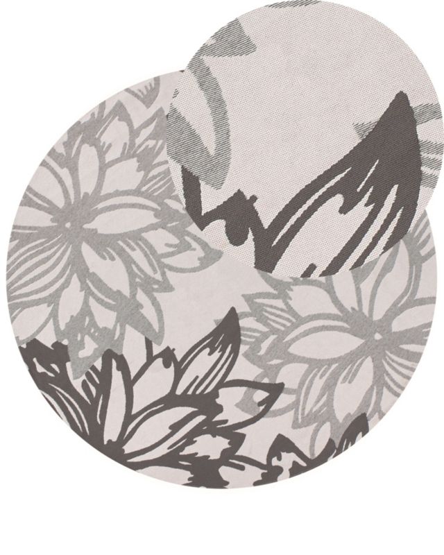 Dywan zewnętrzny Solapur Szary 160 cm 1 szt.