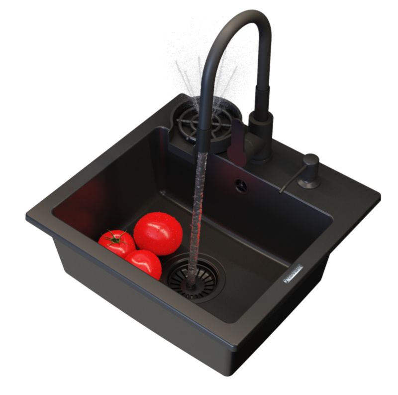 Zlewozmywak granitowy Granitan Teor z Baterią i Dozownikiem 1kpl.