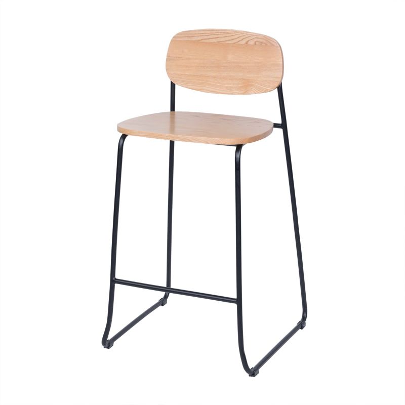 Stołek barowy Adjuma z oparciem