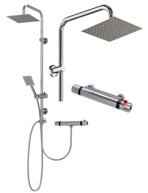 Zestaw Prysznicowy Granitan Detti Bateria Termostatyczna Deszczownica 1kpl.