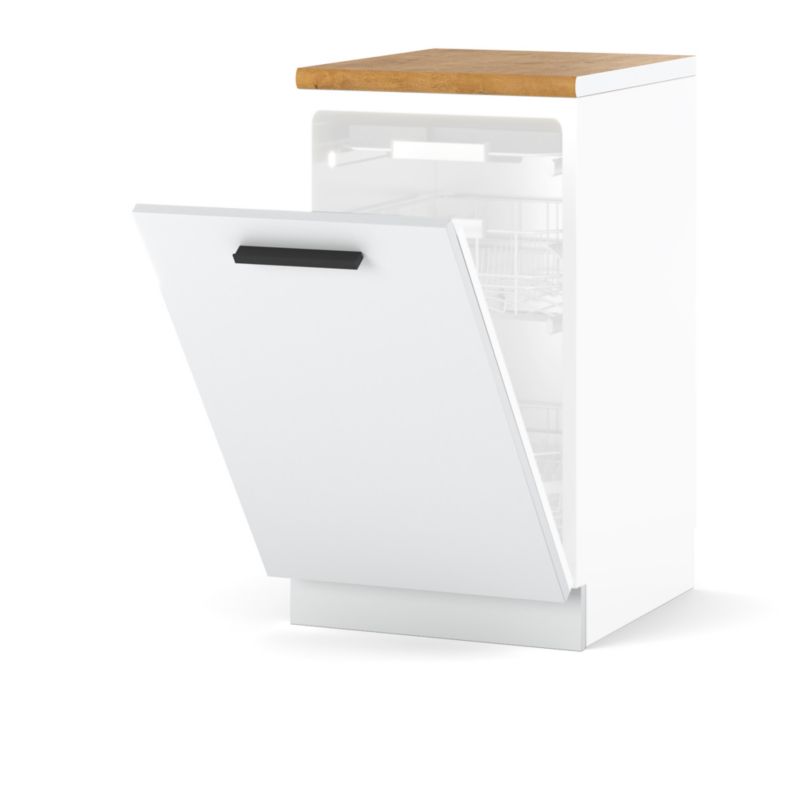 Szafka Kuchenna Hurtownia-Mebli Stojąca Do zmywarki Blanka dolna ZM45 45cm Biały Mat Biały Mat 45x47x85 cm 1szt.