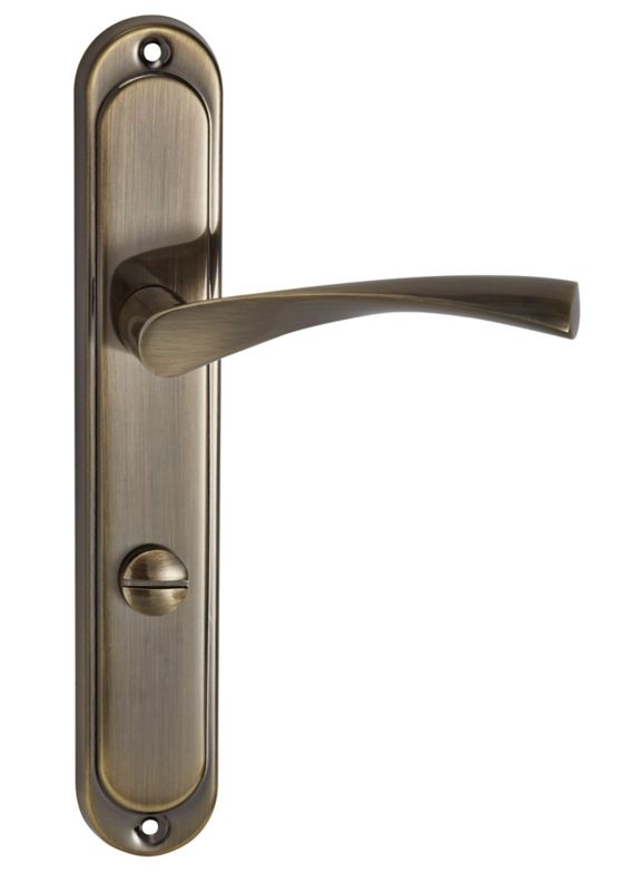 Klamka drzwiowa Ambition Febe Bis 72 mm WC patyna