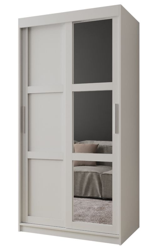 Szafa przesuwna Garderoba Abiks MIROR 3 100 biały 1 szt.