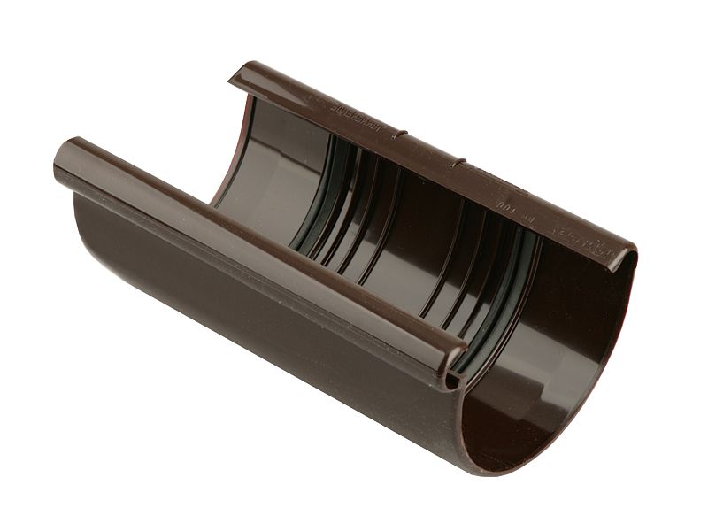 Łącznik prosty do rynny Marley średnica 12,5 cm brązowy