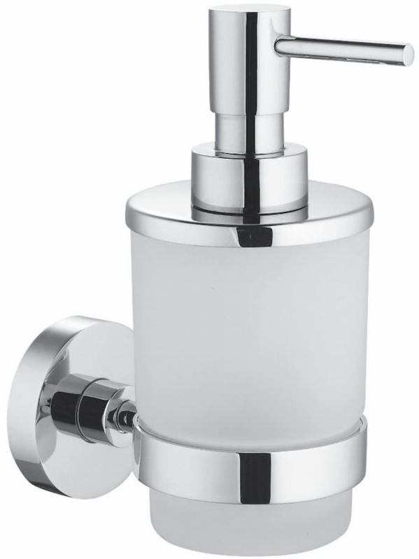 Dozownik do mydła Stella Classic 200ml Ścienny Matowe szkło Chromowany 1 szt.