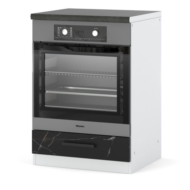 Szafka Kuchenna Hurtownia-Mebli Stojąca Do zabudowy piekarnika Blanka dolna piekarnik 60cm 60cm Biały Mat San Sebastian 60x47x85