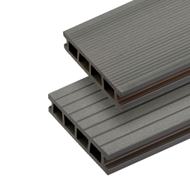 Deska Tarasowa Kompozytowa BERGDECK B150, Antracyt, szczotkowany 2400 x 150 x 25 mm 1 szt.