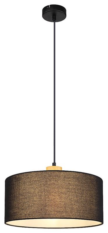 Lampa wisząca Rabalux Miguel dąb-czarna wym: 150 x 35 x 35 cm 1xE27 x 40W 1 szt.