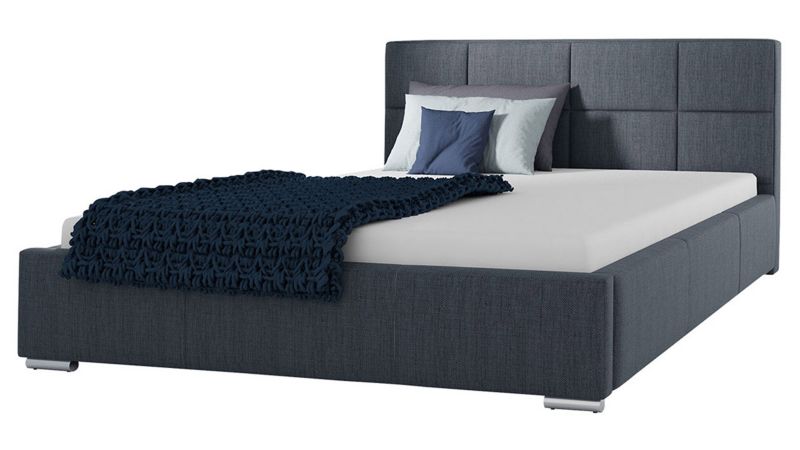 Łóżko tapicerowane MIRJAN 24 Marina 140x200 jasnogranatowy 1 szt.