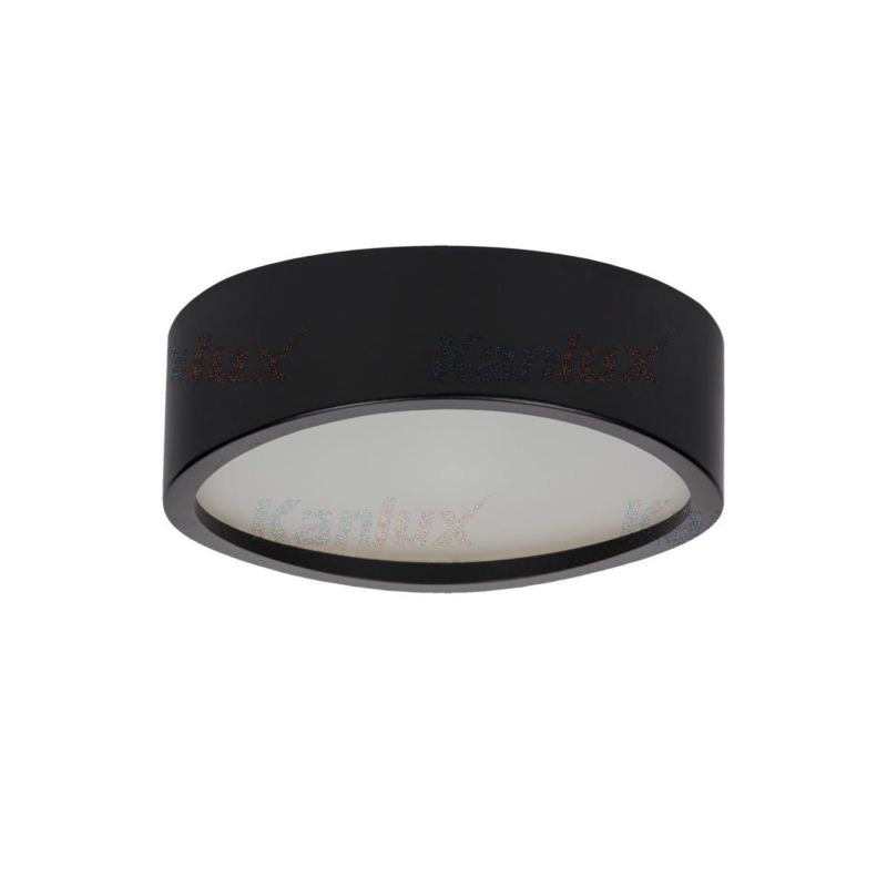 Plafon Kanlux Jasmin czarno-biały 1 x E27 x 20W IP20 wym: 7,7 x 27,5 x 27,5 cm - 1 szt.