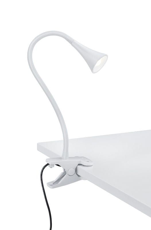 Lampa biurkowa RL Viper biała LED 3W 3000K 260lm z klipsem IP20 wym: 35 x 6.2 x 6.2 cm tworzywo sztuczne - 1 szt.