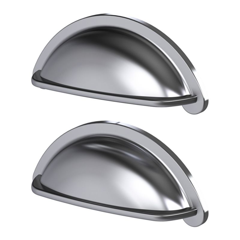 Uchwyt meblowy GoodHome Chervil muszla 94 mm stal