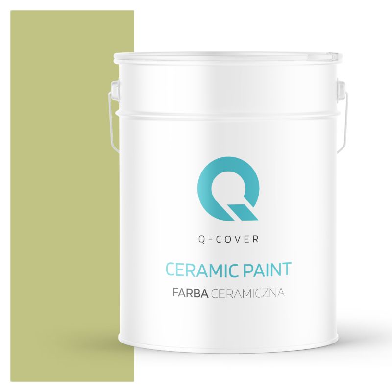 Farba Ceramiczna Do Ścian i Sufitów Q-Cover Groszkowy H2451 Głęboki Mat 10L