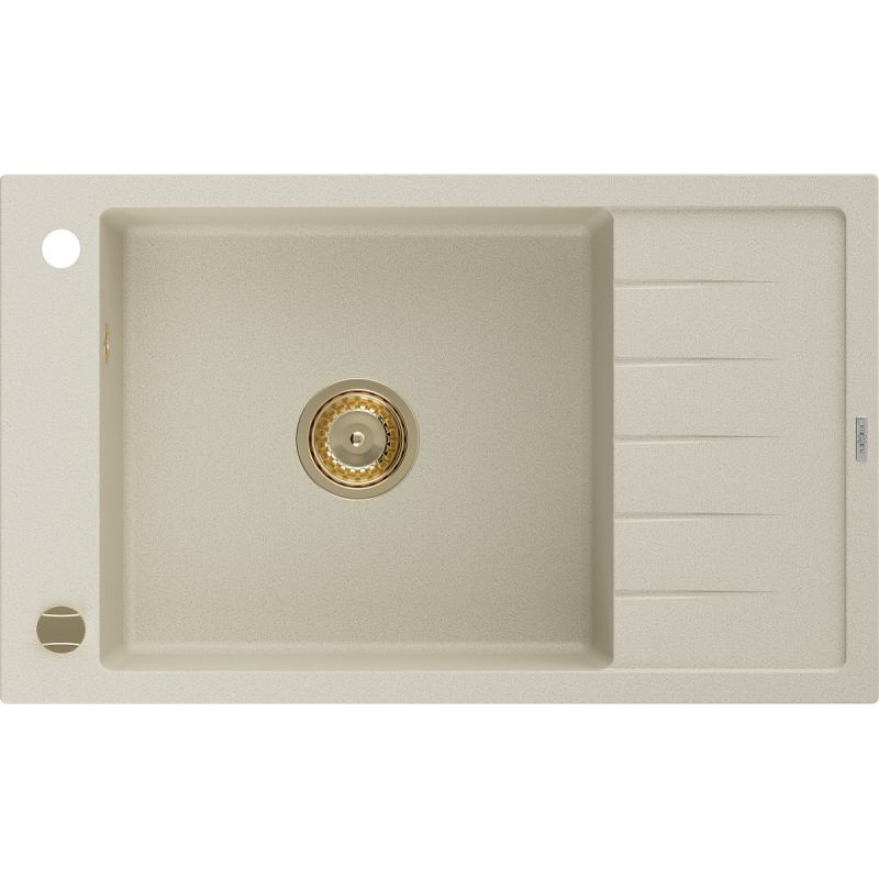 Zlewozmywak wpuszczany Mexen Elias 1-komorowy biały 795x480 mm - 6511791005-20 1 szt.