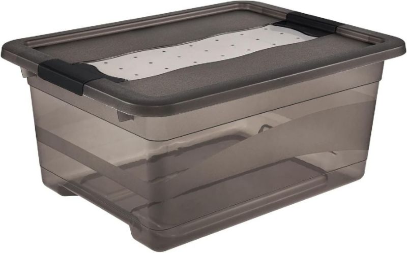 Pojemnik z pokrywą Keeeper Cornelia 12L szary 39,5x29,5x17,5 cm tworzywo sztuczne 1 szt.