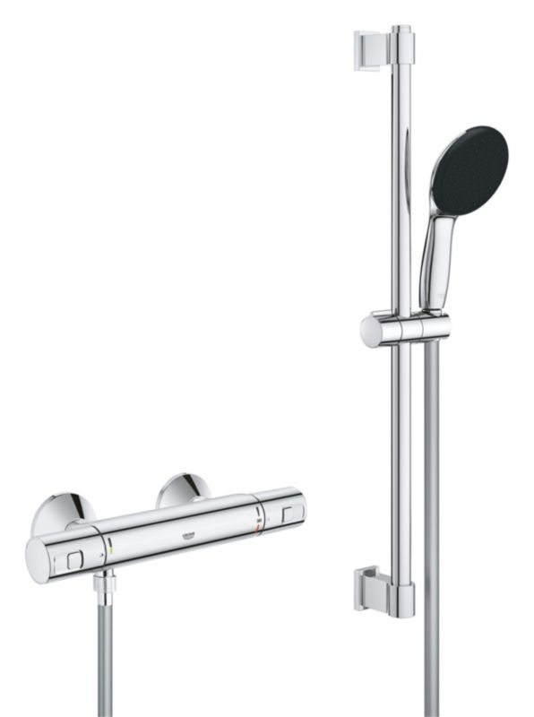 Bateria prysznicowa Grohe Precision Start ścienna, termostat, chrom 1 szt.