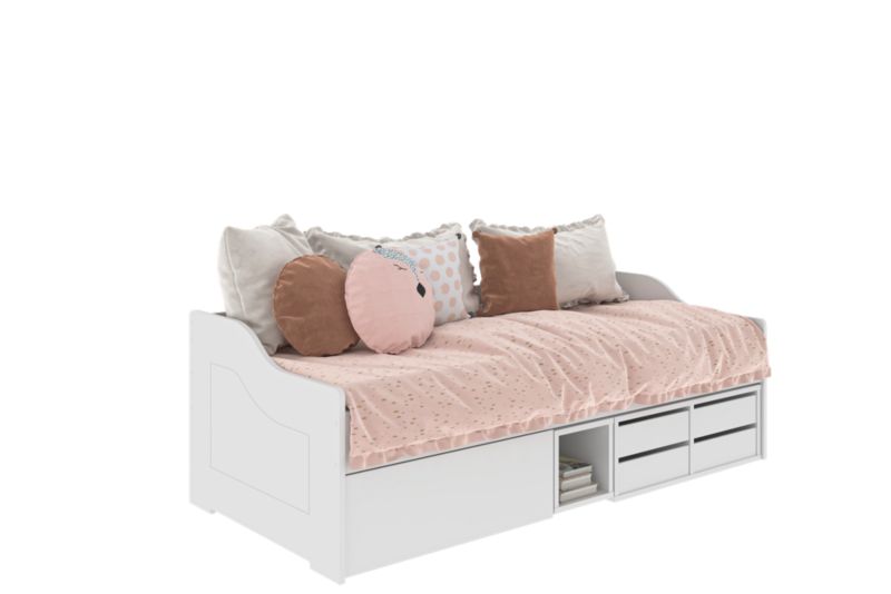 Łóżko młodzieżowe Kobi Julia 200x90 białe 1 szt.