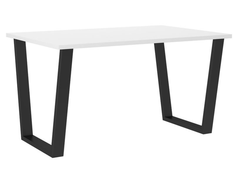 Stół loftowy do salonu Bonni Cezar 138x67 Biały 1 szt.