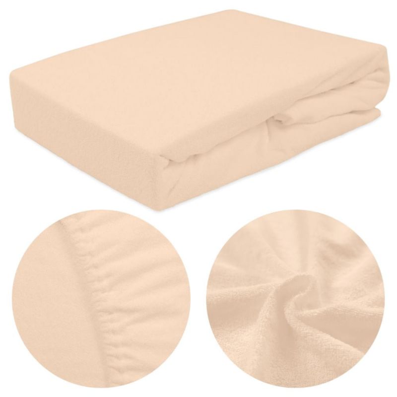 Prześcieradło frotte z gumką Darymex 200x220 kolor róż perłowy 1 szt.