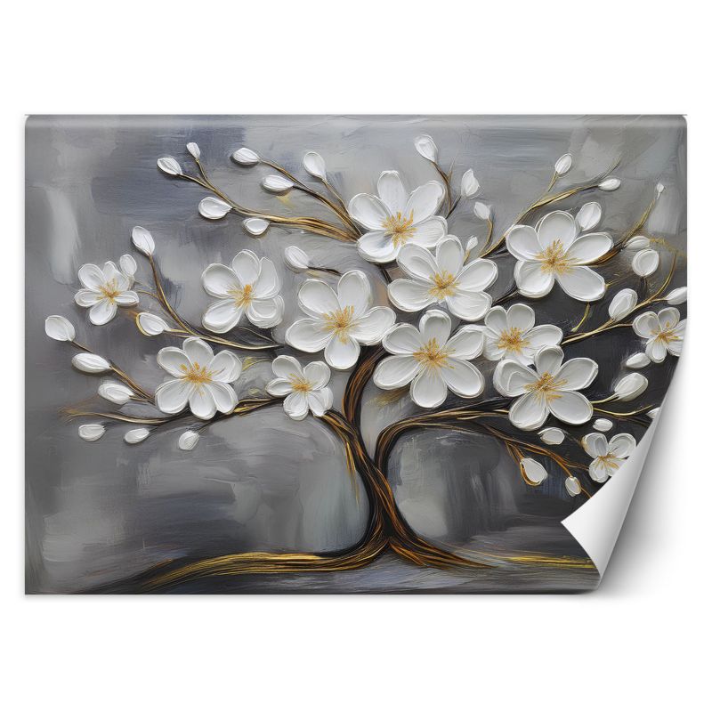 Fototapeta Feeby Abstrakcyjne drzewo i kwiaty 350x245 1 szt