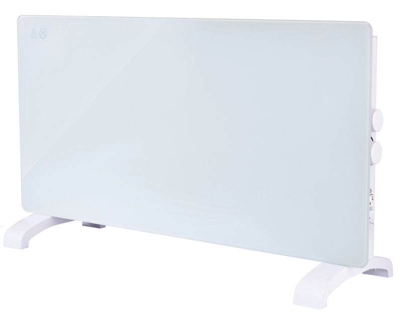 Grzejnik konwektor elektryczny szklany przenośny MOTESSI 2000W biały - 1szt