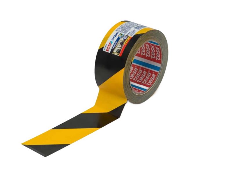 Taśma Ostrzegawcza Tesa TESA PVC 50mm/66m żółto-czarna 1 szt.
