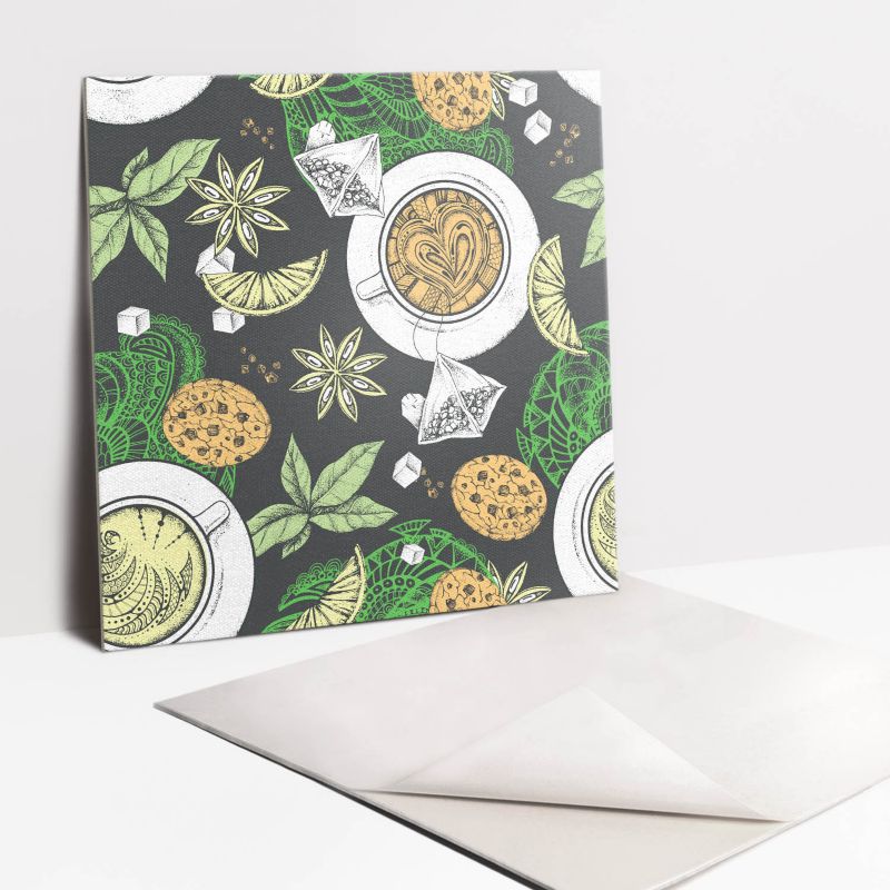 Kafelki samoprzylepne Tulup 30x30 cm Kawa i herbata 9 szt.