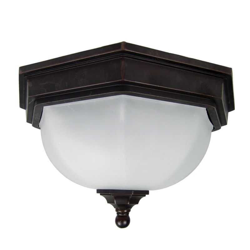 Lampa sufitowa zewnętrzna Garden Zone Fairford stary brąz 2 x E27 x 40W IP44 wym: 16 x 26 x 26 cm - 1 szt.