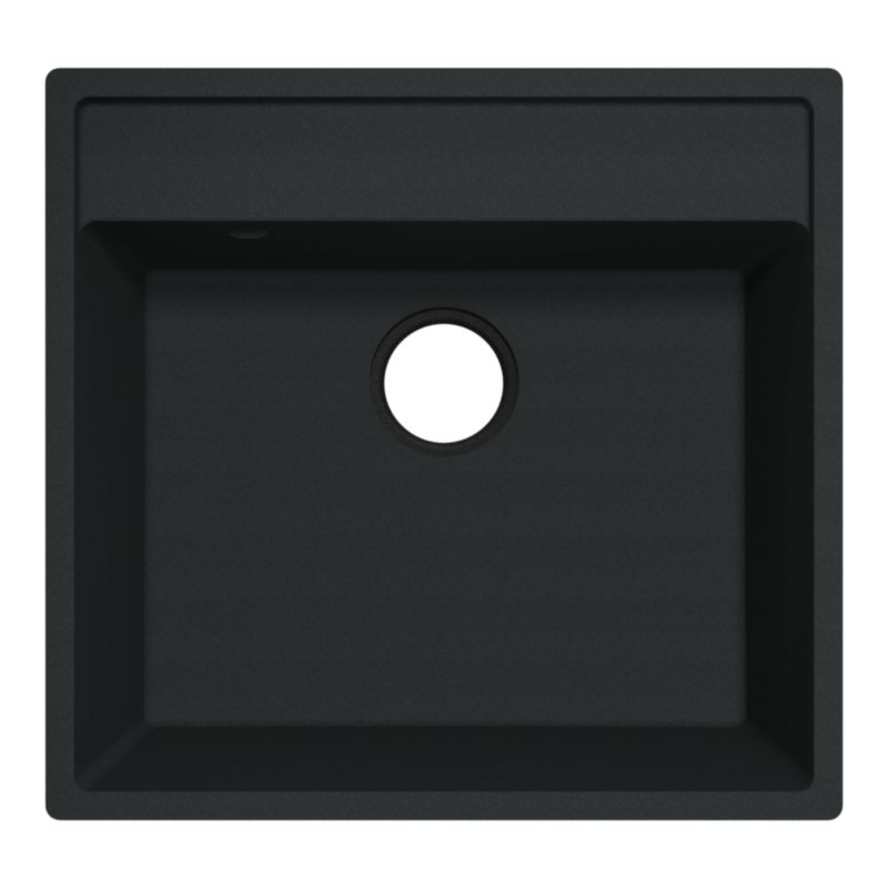 Zlewozmywak kuchenny Hirase 1-komorowy czarny