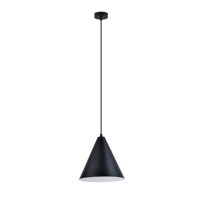 Lampa wisząca Emibig Rebel czarno-biała wym: 100 x 24 x 24 cm 1xE27 x 60W 1 szt.
