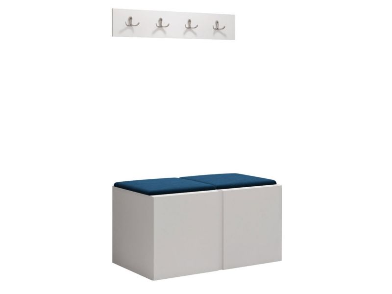 Garderoba MIRJAN 24 Orion VI biały + granatowy 1 kpl.