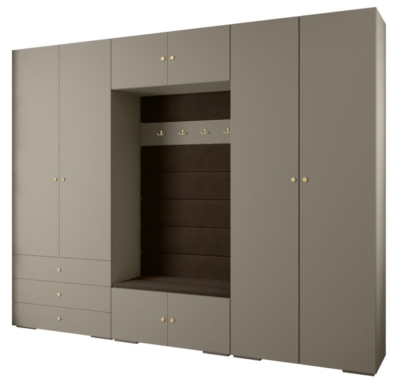 Garderoba do przedpokoju Abiks INOVA 2 Z14 kaszmir+złoty+manila04 1 szt.