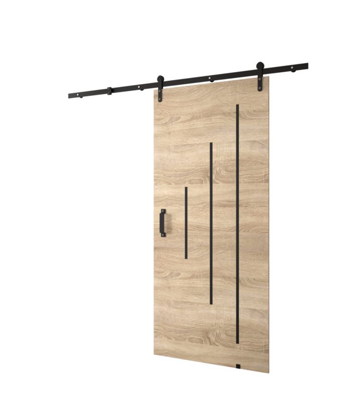 Drzwi przesuwne Loftiko Y 90x204 dąb sonoma 1szt.