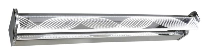 Kinkiet ścienny Candellux Batik chromowany przezroczysty-biały LED 14W IP20 wym: 4 x 80 x 9 cm - 1 szt.