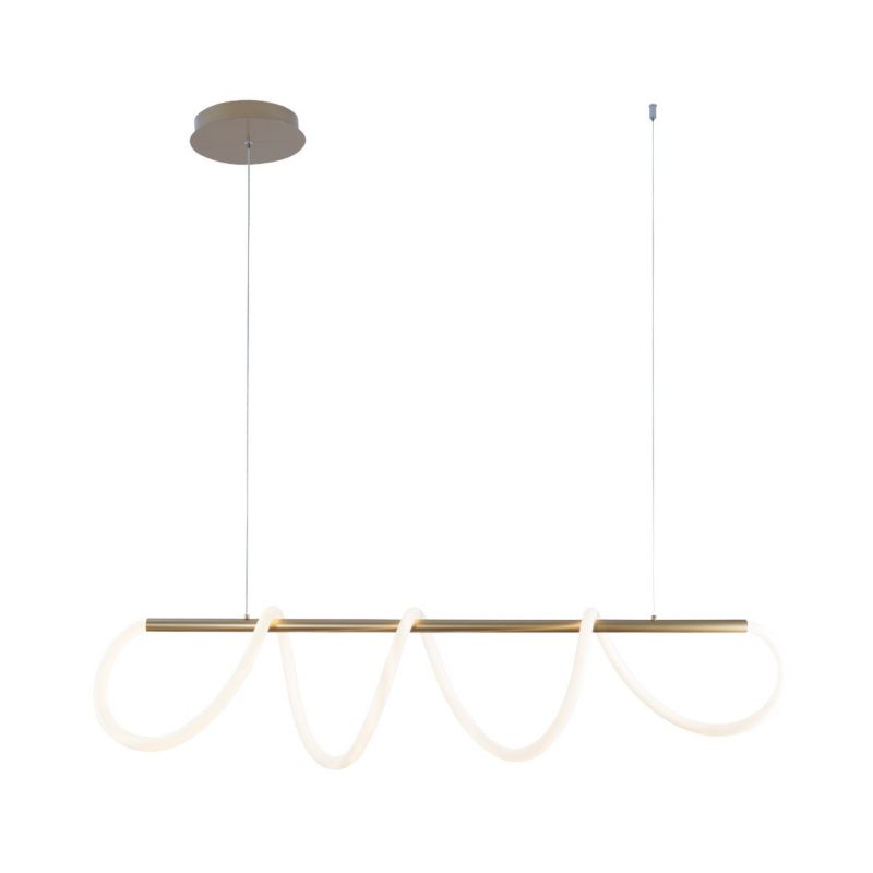 Lampa wisząca Zuma Line Balbo złoto-biała wym: 150 x 120 x 15 cm wbudowany LED 45W 1 szt.