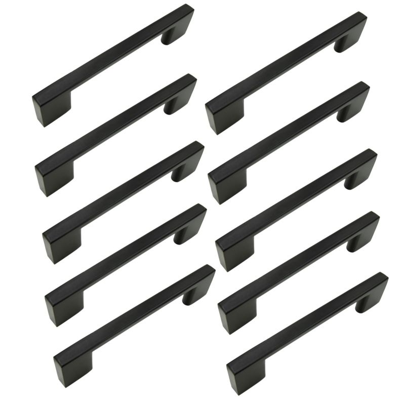 Uchwyt meblowy B&B czarny 96 mm metalowy 10 szt