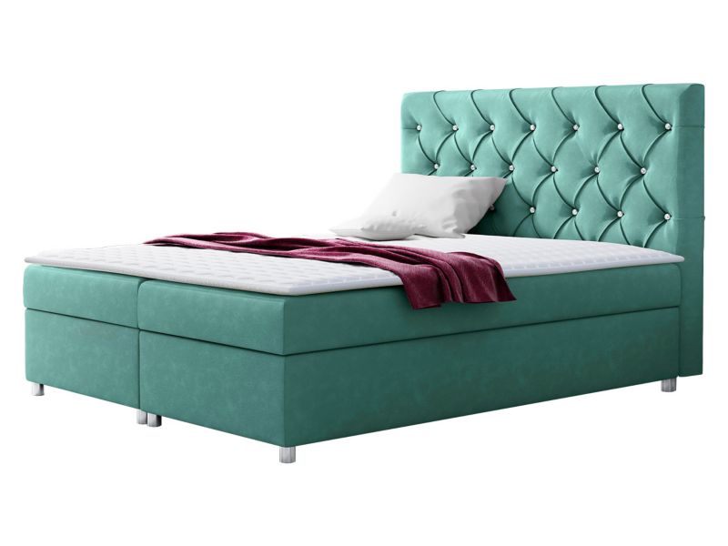 Łóżko kontynentalne MIRJAN 24 Roma 140x200 miętowy 1 szt.